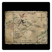 The Hobbit An Unexpected Journey Thorin's Map Art Print